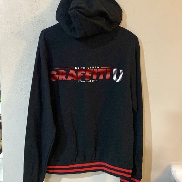 Keith Urban GraffitiU 2018 tour zip up hoodie men’s size large - Picture 3 of 8